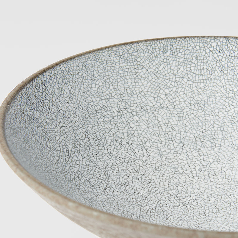 Ramen Bowl 24cm Crazed Grey Glaze