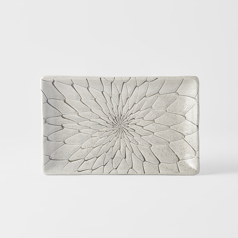 Sushi Plate 22cm Grey Net Design