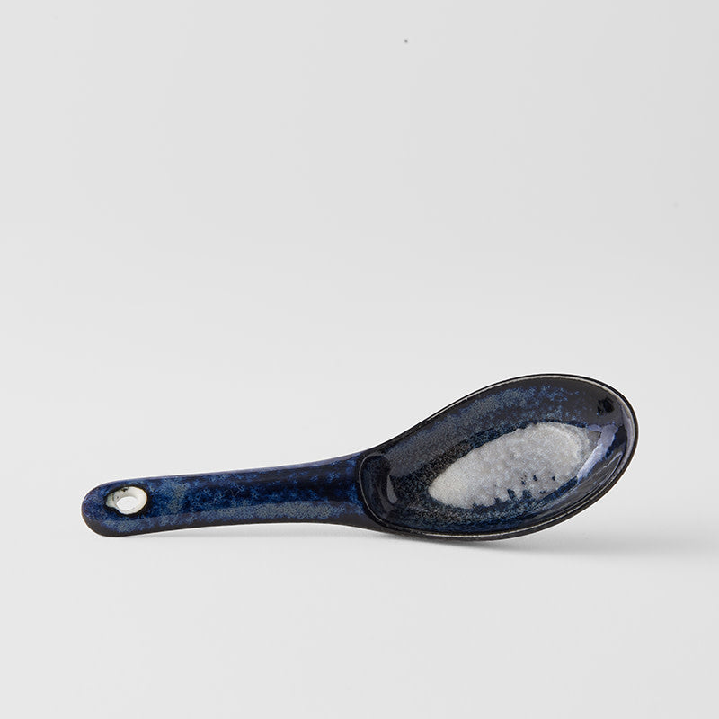 Spoon 15cm Indigo Blue Glaze