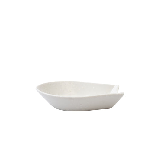 Spoon Rest Small Soft White Glaze