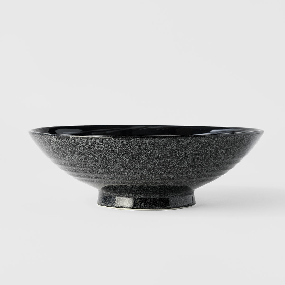 Ramen Bowl 24.5cm Gunmetal Swirl