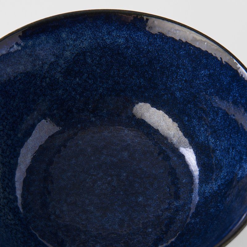 Ridged Indigo Bowl 16 cm, 550 ml