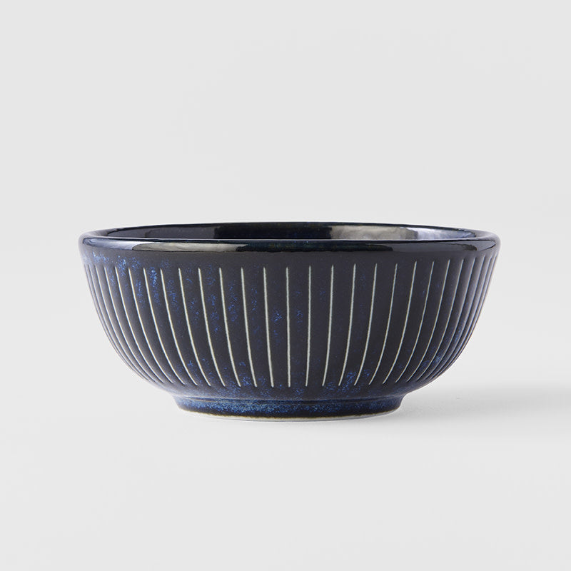 Ramekin Sauce Dish 10.5cm Ridged Indigo Glaze