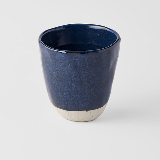 Lopsided Mug 275ml Aizome Navy Blue Glaze