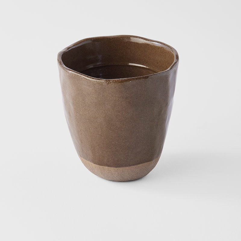 Lopsided Mug 275ml Hazel Brown Glaze