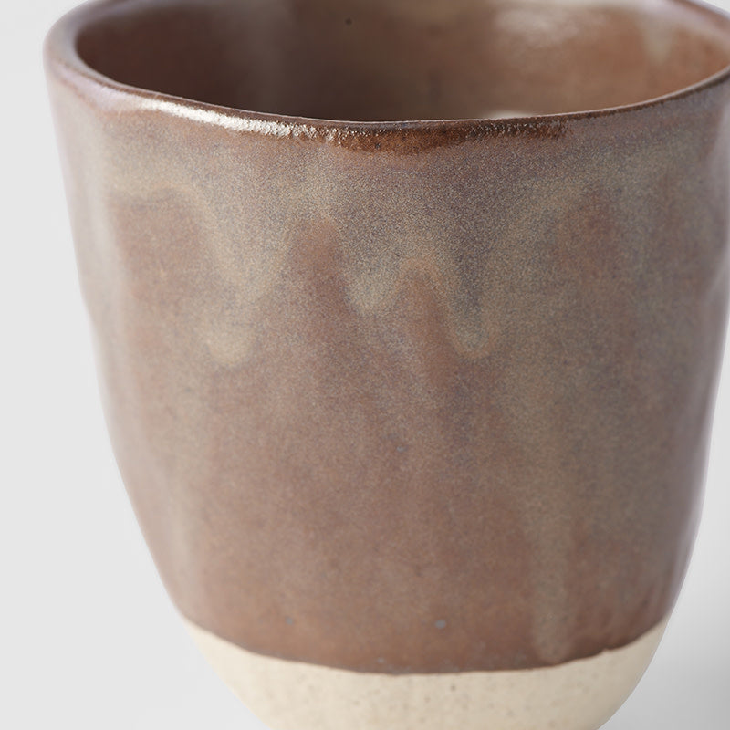 Lopsided Mug Large 9.3cm 275ml Kinoko Mushroom Grey Glaze