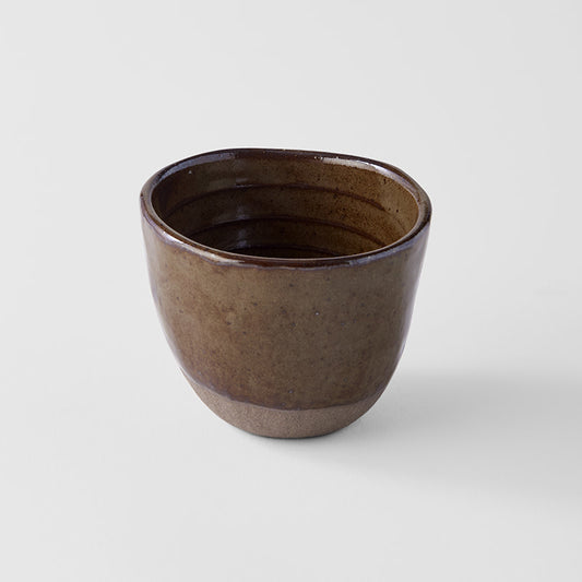 Lopsided Mug 200ml Hazel Brown Glaze