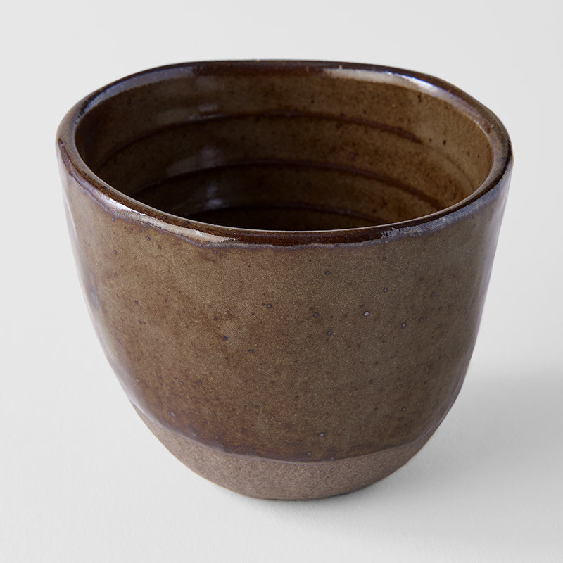 Lopsided Mug 200ml Hazel Brown Glaze