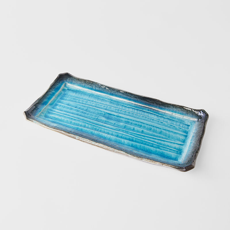 Serving Platter 42cm Sky Blue Glaze