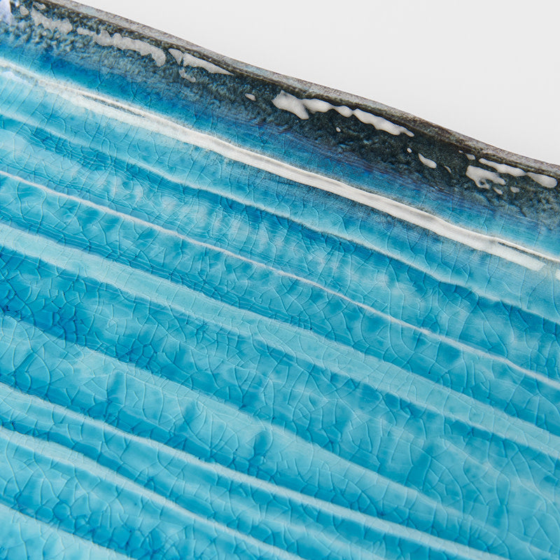 Serving Platter 42cm Sky Blue Glaze