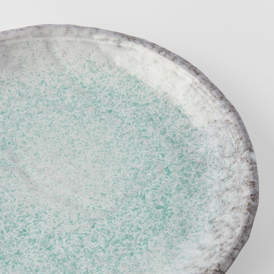 Serving Plate 27cm Aqua Splash Glaze