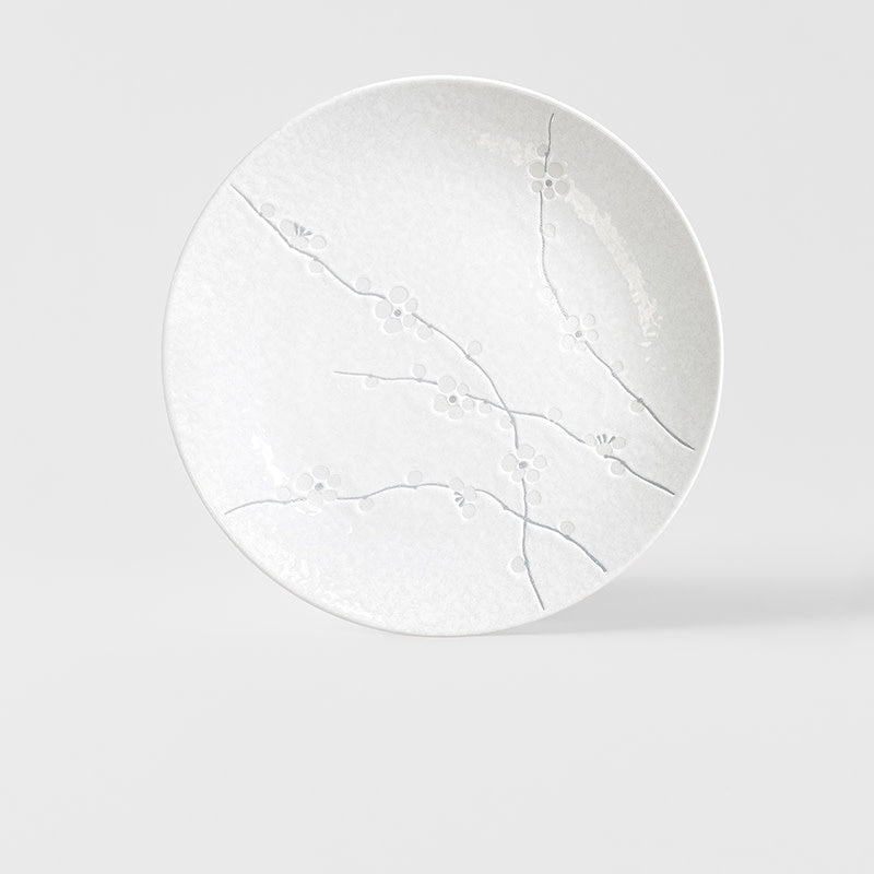Dinner Plate 28.5cm White Blossom Glaze