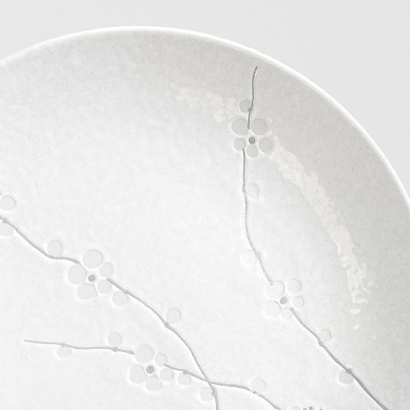 Dinner Plate 28.5cm White Blossom Glaze