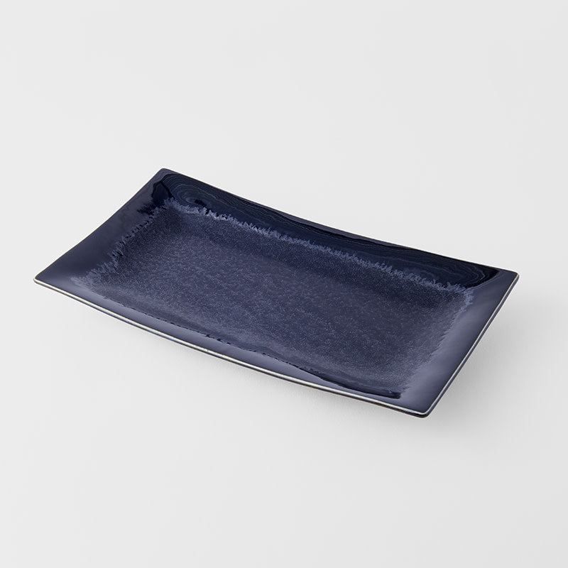 Platter Rectangular 33cm Matt and Shiny Glaze - Made In Japan | Japanese Tableware