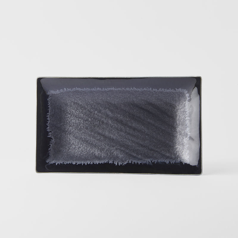 Platter Rectangular 33cm Matt and Shiny Glaze - Made In Japan | Japanese Tableware