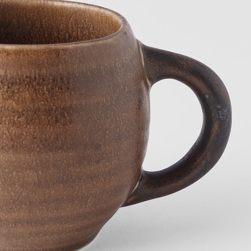Maru Coffee Cup 9cm 300ml Caramel Glaze