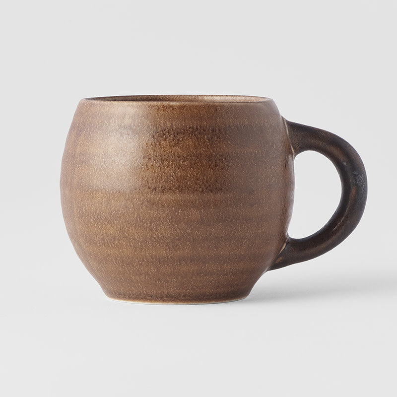 Maru Coffee Cup 9cm 300ml Caramel Glaze