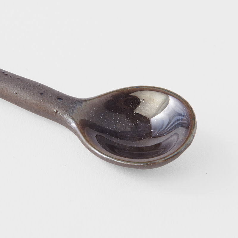 Spoon 12cm Dark Brown Glaze