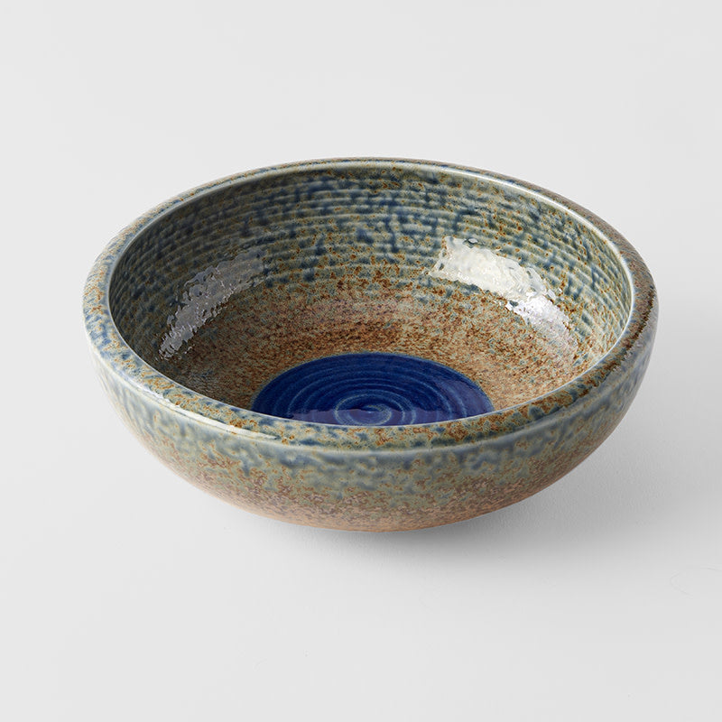 Bowl Thick Edge 24cm Blue Pool Earth & Sky Glaze