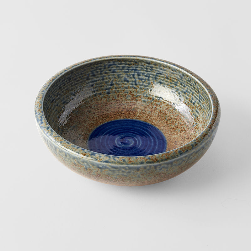 Bowl Thick Edge 24cm Blue Pool Earth & Sky Glaze