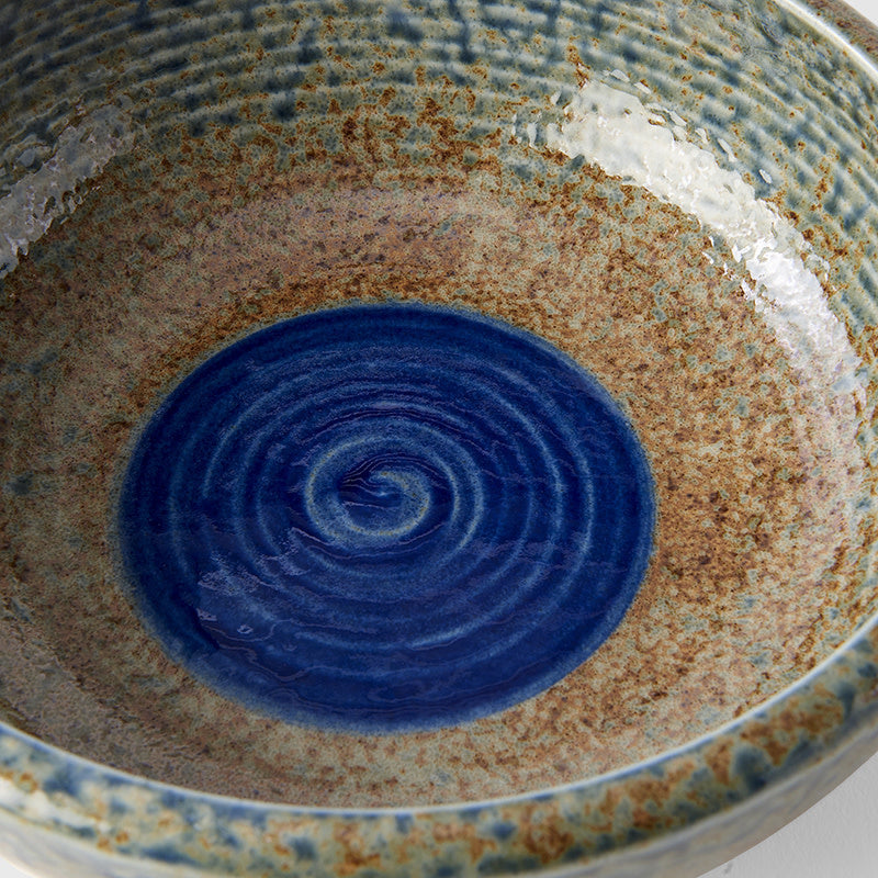 Bowl Thick Edge 24cm Blue Pool Earth & Sky Glaze