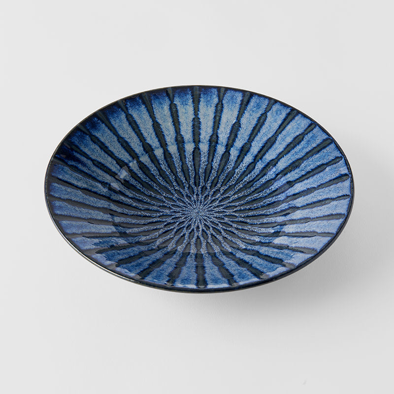 Pasta Bowl 24.5cm Indigo Drip Glaze