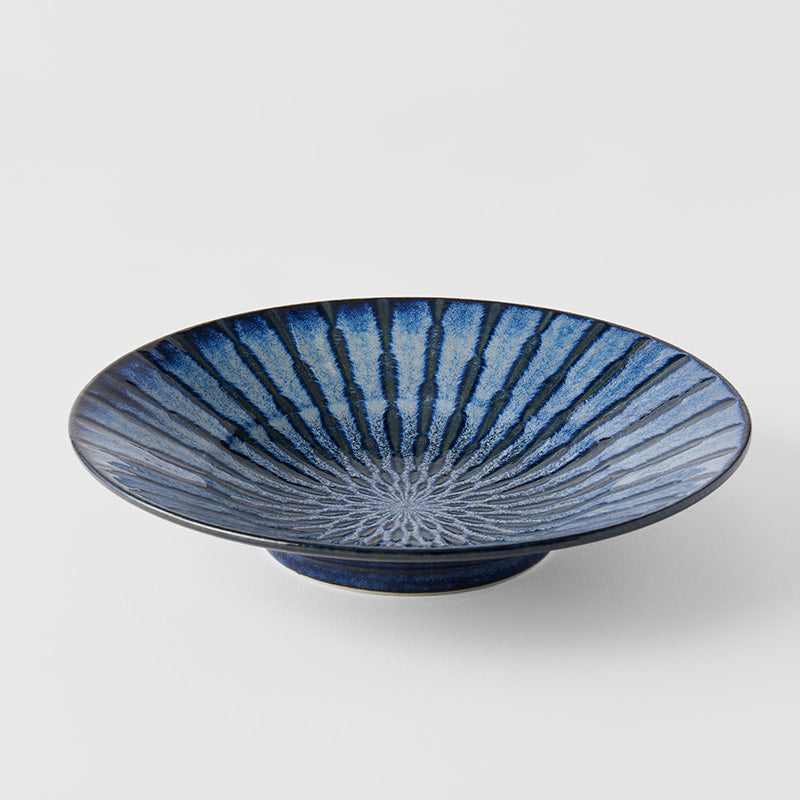 Pasta Bowl 24.5cm Indigo Drip Glaze