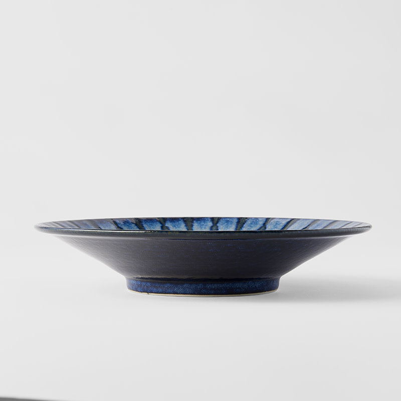 Pasta Bowl 24.5cm Indigo Drip Glaze