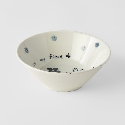 Rice Bowl 13.5cm Cat & Mouse Design