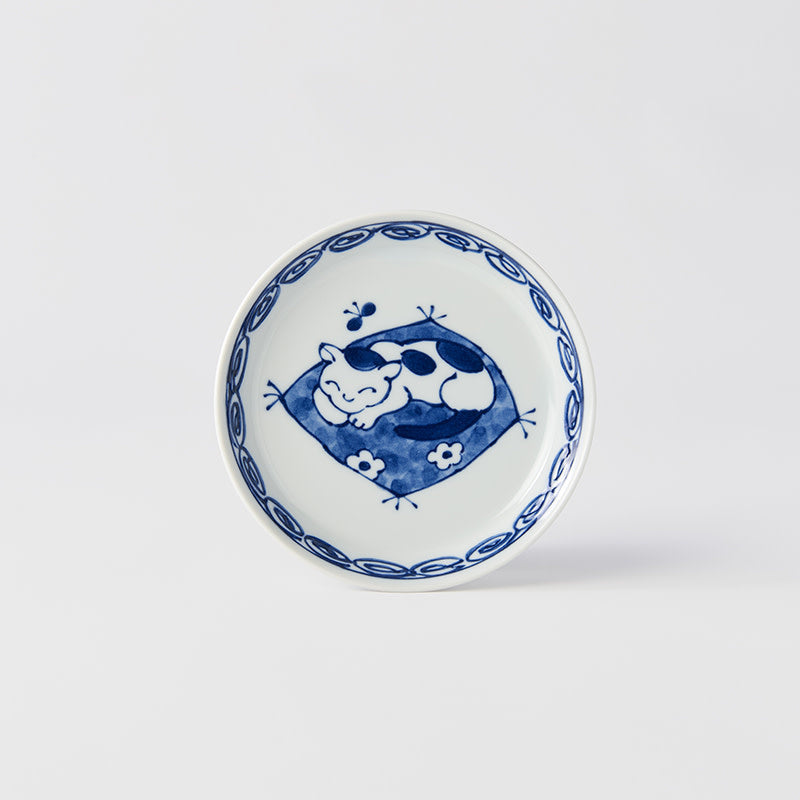 Small Plate 14.3 cm / Cat On Mat Design