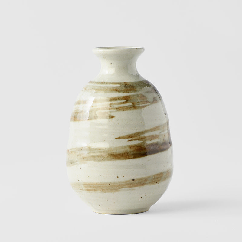 sake jug wheat glaze side view profile