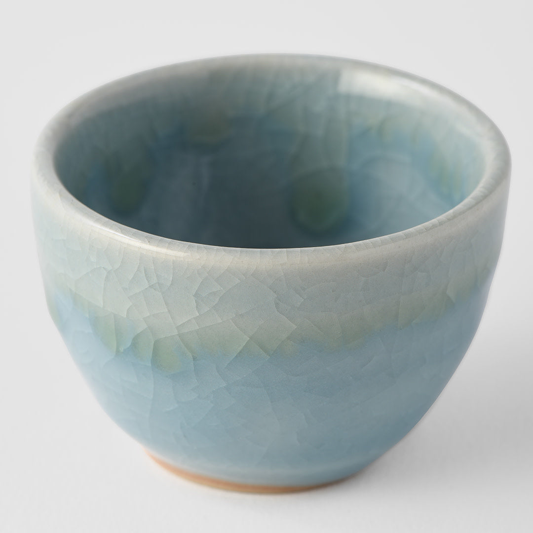 Sake Cup 40ml Crazed Blue