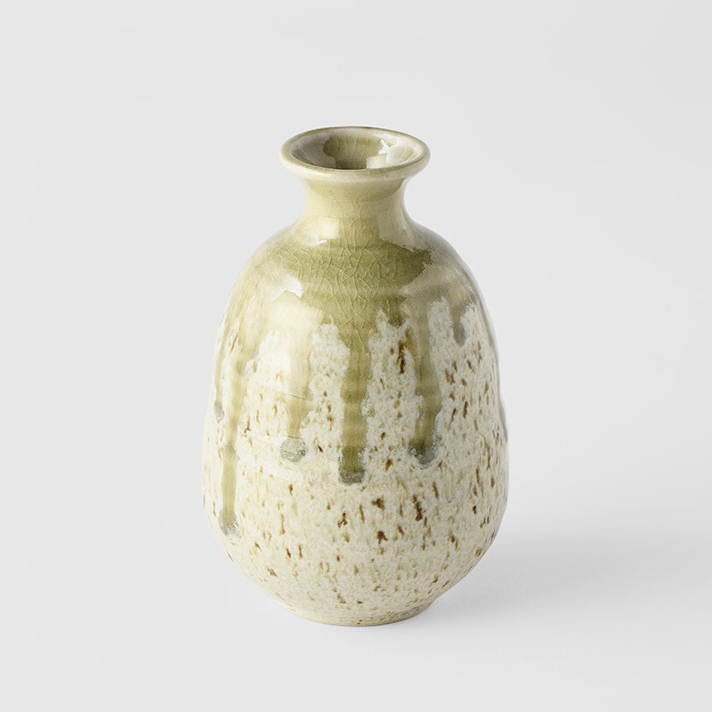 Sake Jug 280ml Light Green Drip Glaze