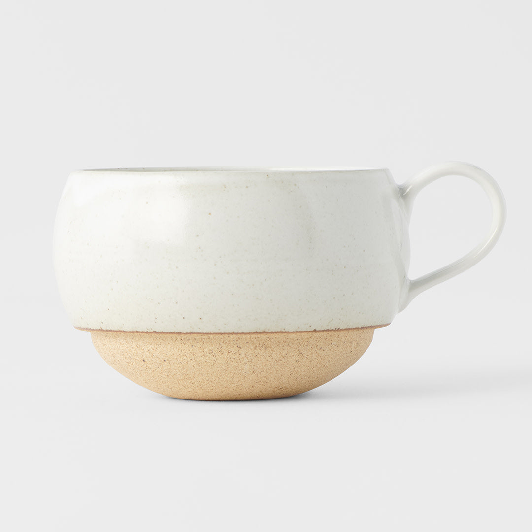 Sphere Mug with Handle 300ml White Glaze