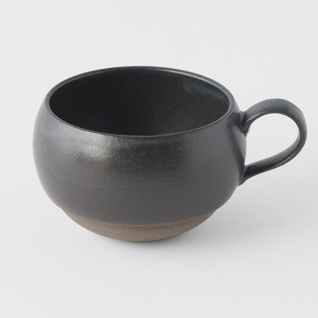 Sphere Mug with Handle 300ml Black Glaze