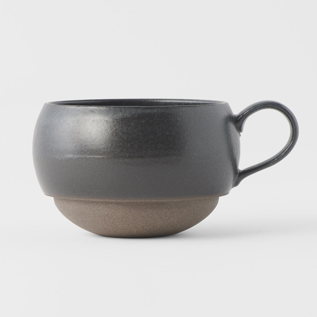 Sphere Mug with Handle 300ml Black Glaze
