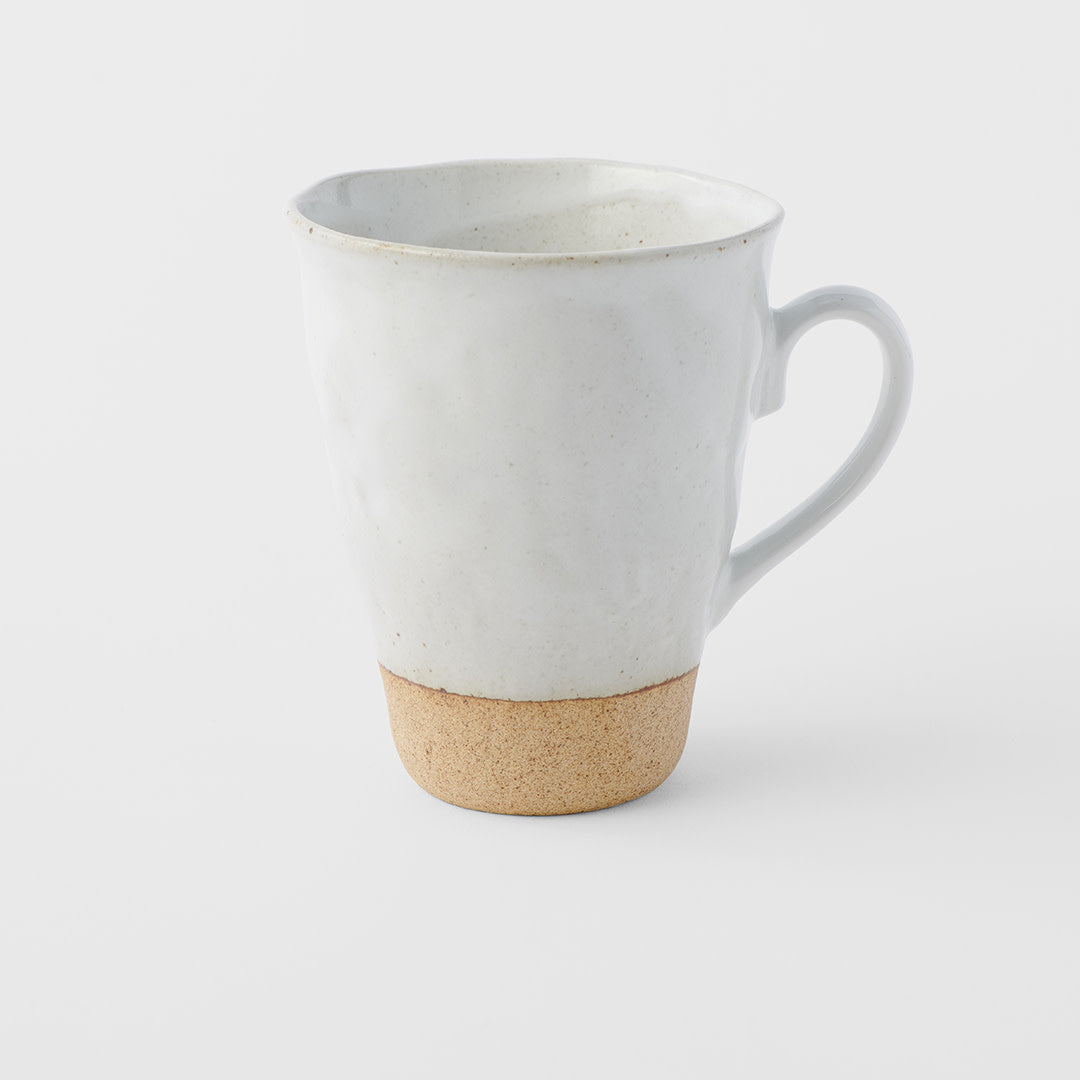 Wave Mug 270ml White & Bisque Glaze