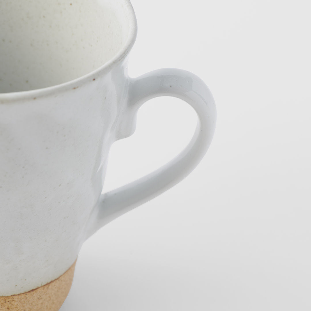 Wave Mug 270ml White & Bisque Glaze