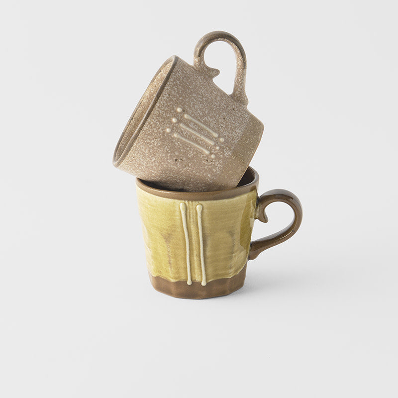 Mug Set 2pcs 300ml Earth Tones Glaze