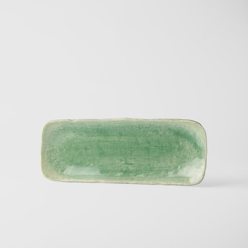 Sashimi Plate 31cm Sea Green Glaze