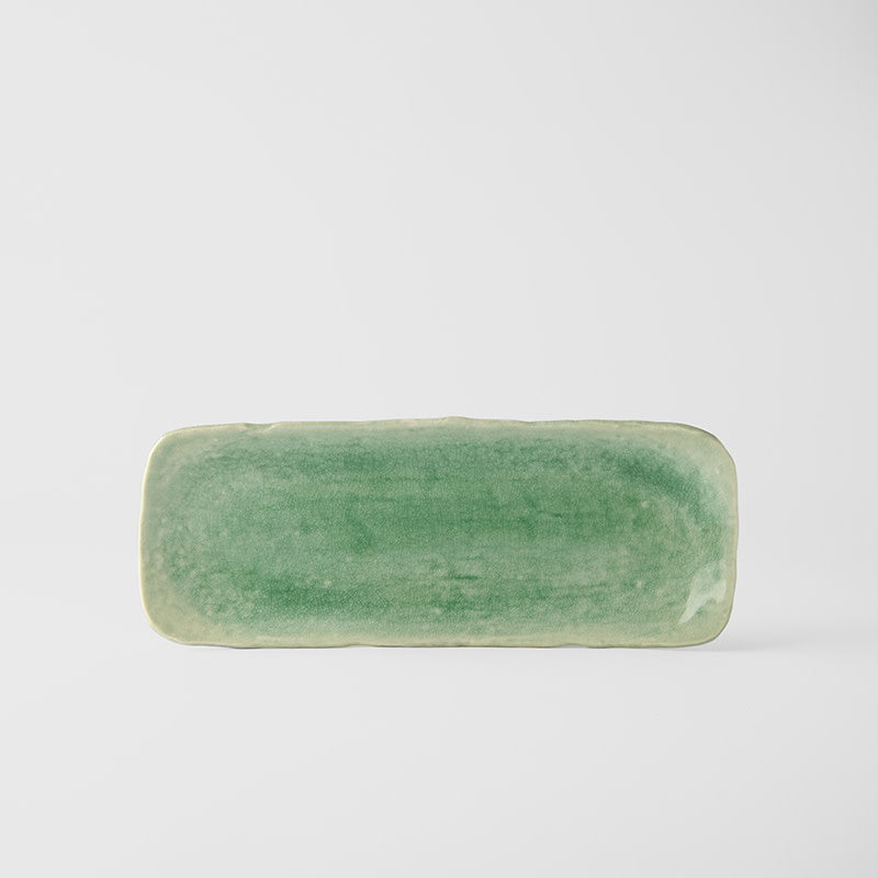 Sashimi Plate 31cm Sea Green Glaze