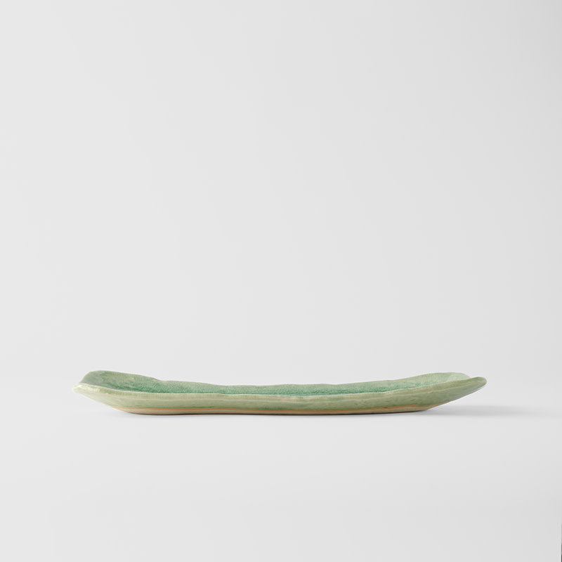 Sashimi Plate 31cm Sea Green Glaze