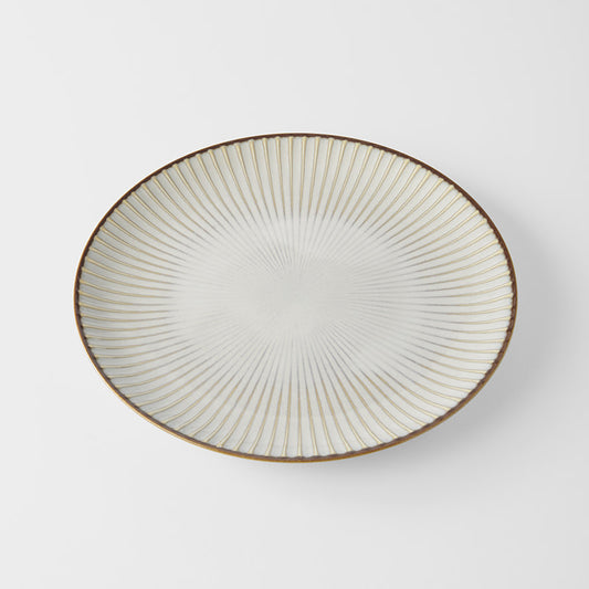 Dinner Plate 23.5cm White Sendan Glaze