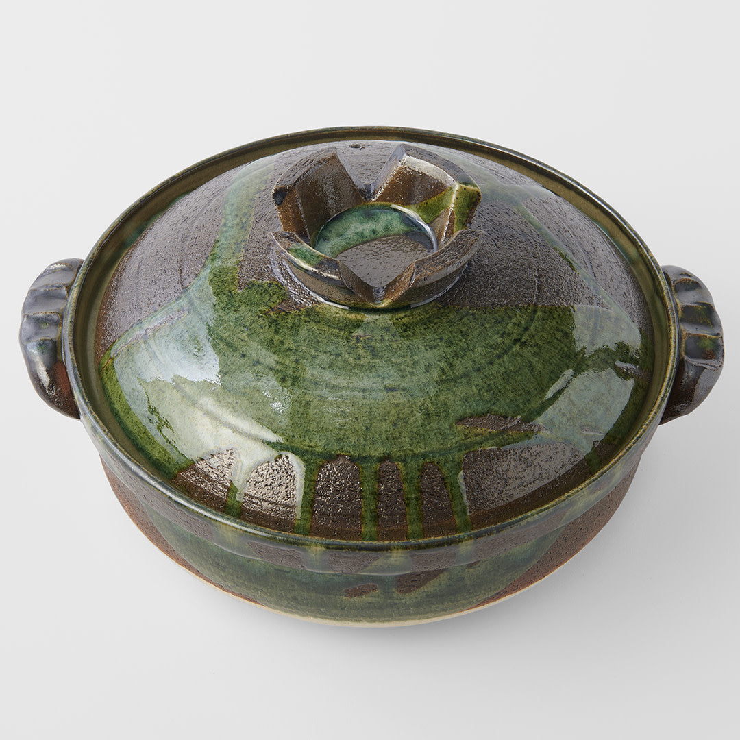 Donabe Pot 4L Deep Forest Glaze