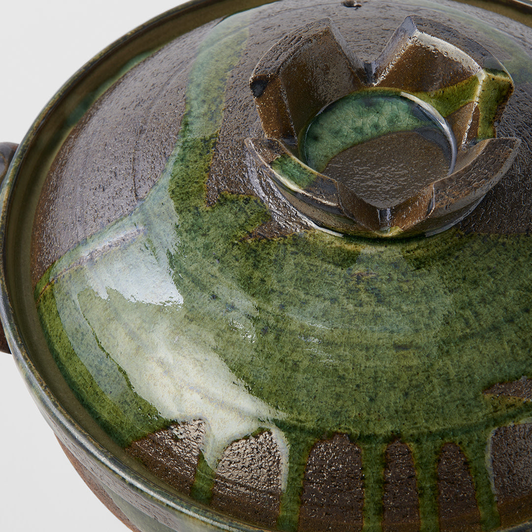 Donabe Pot 4L Deep Forest Glaze