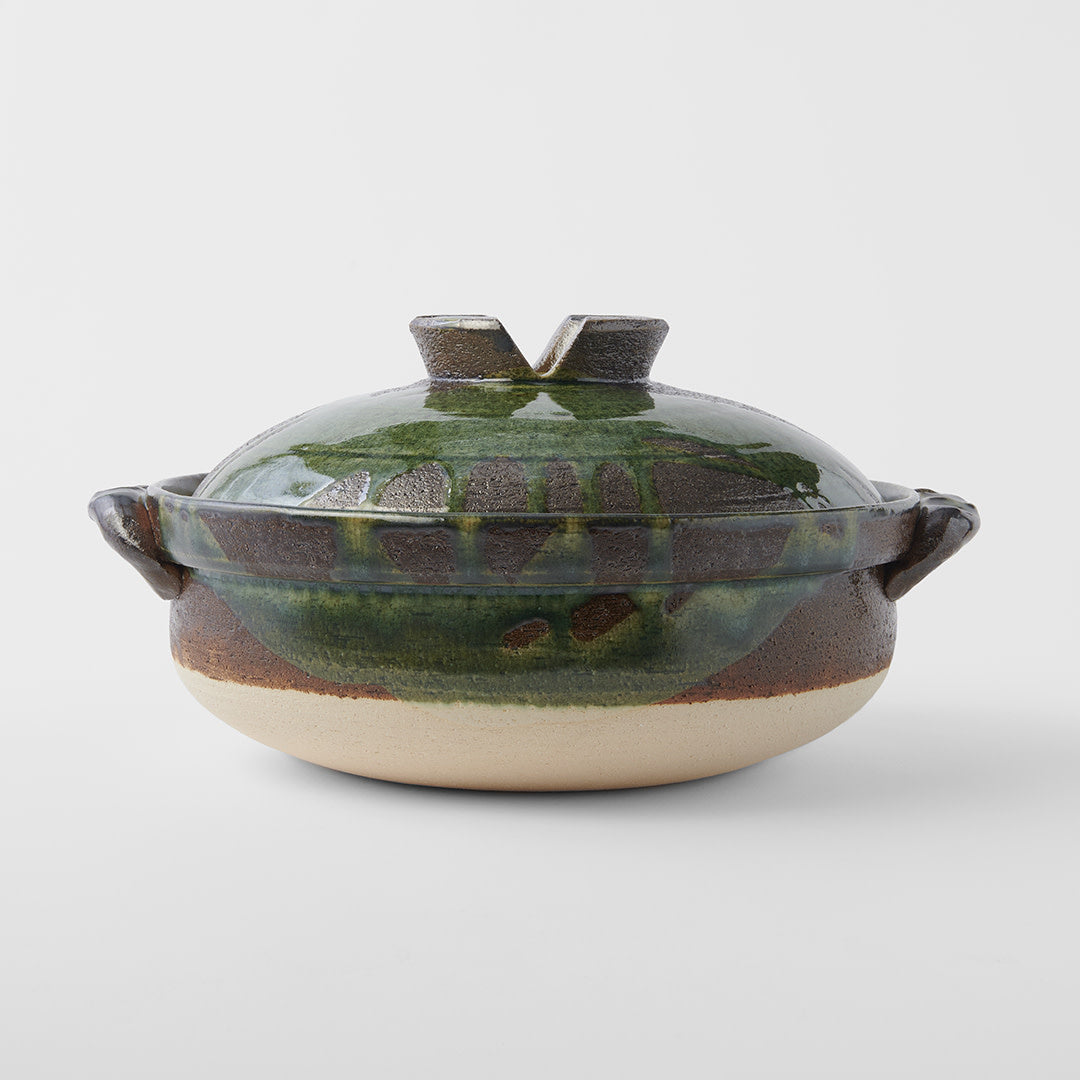 Donabe Pot 4L Deep Forest Glaze