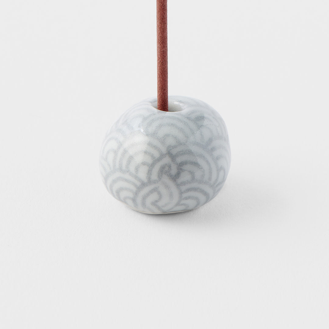 Incense Stand 2.3cm Grey Wave