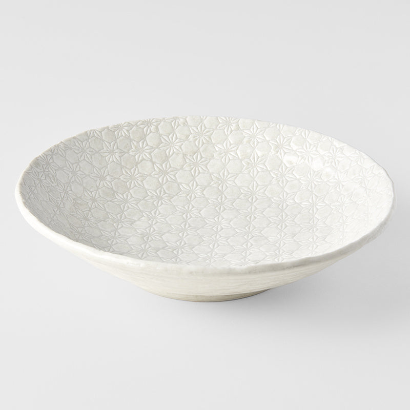 Pasta Bowl 24cm White Star Glaze