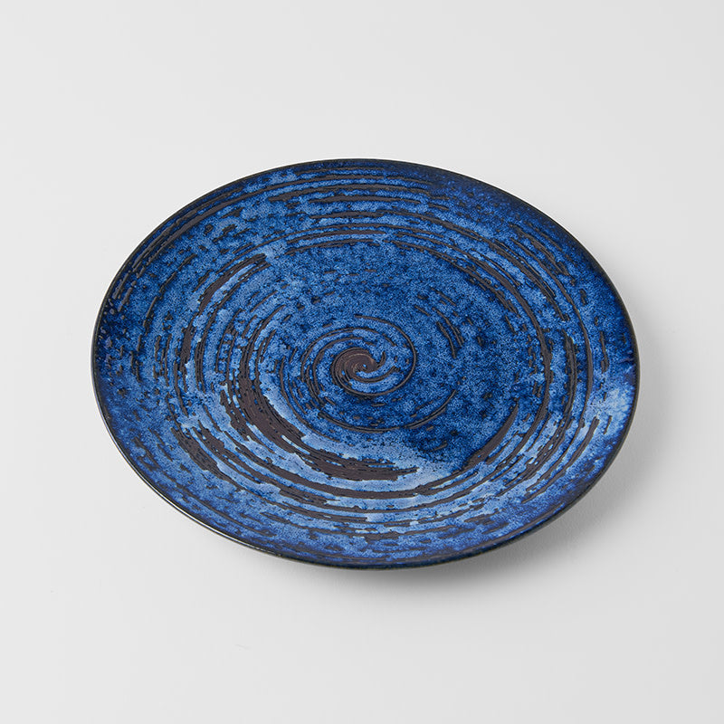 Dinner Plate 28.5cm Copper Swirl Glaze