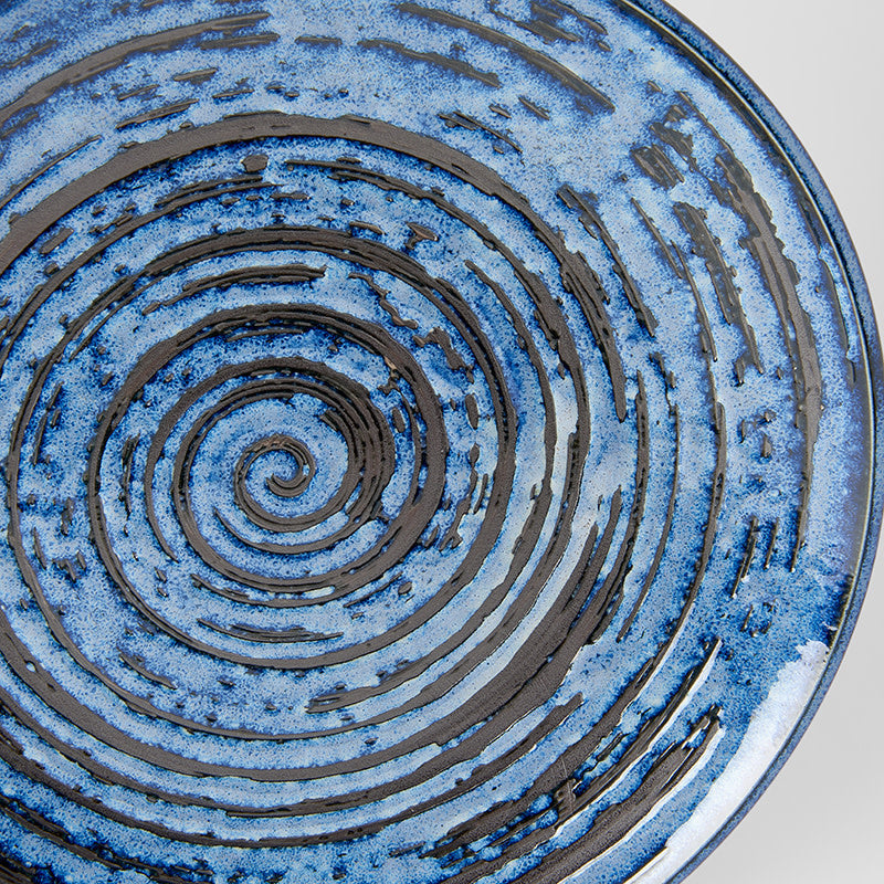Dinner Plate 25.5cm Copper Swirl Glaze